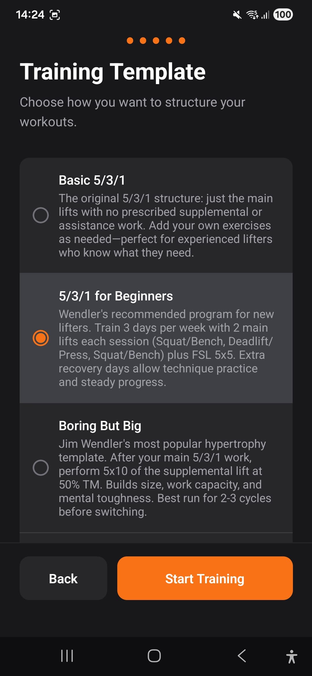 531 Tracker choose template